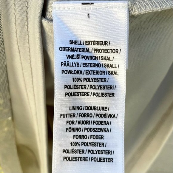 Aidan Mattox Yellow and Silver Sequin Mini Dress - Picture 8 of 10